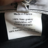 Hermes Leather Newsboy Cabbie Hat Black Size 61