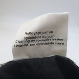 Hermes Leather Newsboy Cabbie Hat Black Size 61