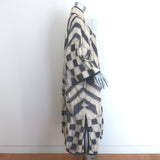 Magnolia Pearl Quiltwork Esme Dress Coat Navy/Ecru Striped Cotton One Size