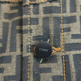 Fendi Roma Amor Zucca Canvas Jacket Brown Size 54