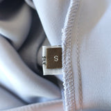 Peter Cohen Square Frolic Top Baby Blue Silk Size Small 3/4 Sleeve Blouse