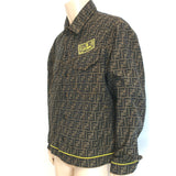 Fendi Roma Amor Zucca Canvas Jacket Brown Size 54