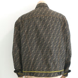 Fendi Roma Amor Zucca Canvas Jacket Brown Size 54