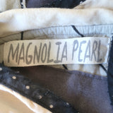 Magnolia Pearl Quiltwork Esme Dress Coat Navy/Ecru Striped Cotton One Size