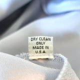 Peter Cohen Square Frolic Top Baby Blue Silk Size Small 3/4 Sleeve Blouse