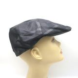 Burberry Nova Check Newsboy Cap Charcoal/Black Size Extra Large