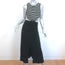 A.L.C. Cutout Maxi Dress Alejandro Black & White Striped Jersey Size Small