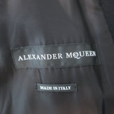 Alexander McQueen Swallow Cape Coat Black Wool-Cashmere Size 48