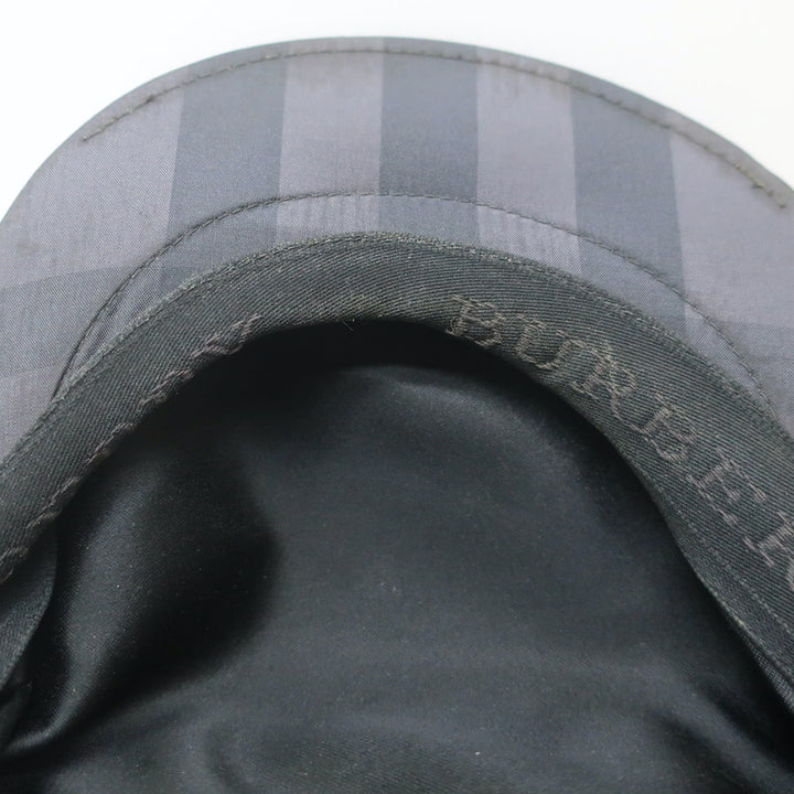 Burberry Nova Check Newsboy Cap Charcoal/Black Size Extra Large
