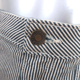 Nili Lotan Quentin Striped High-Rise Wide Leg Jeans Black/White Size 30