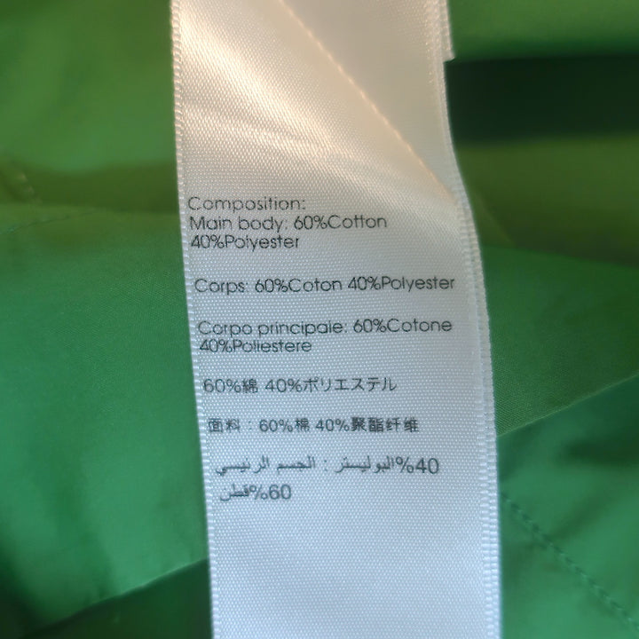 3.1 Phillip Lim Belted-Side Puff Sleeve Midi Dress Green Poplin Size 8