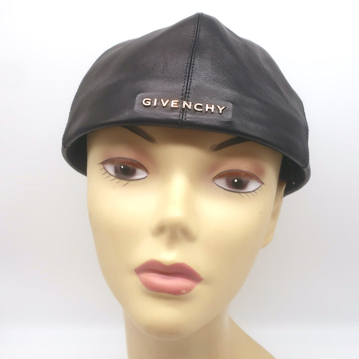 Givenchy Leather Brimless Snap-Back Baseball Cap Black One Size Unisex