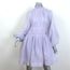 Zimmermann Luminous Open-Back Mini Dress Lilac Linen-Silk Size 3