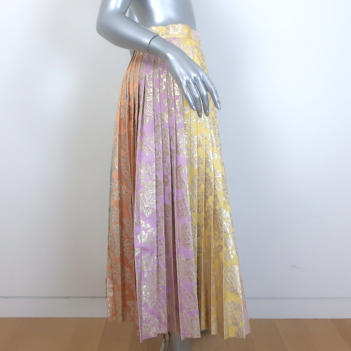Dolce &amp; Gabbana Colorblock pleated skirt Sz 42, back