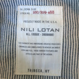Nili Lotan Quentin Striped High-Rise Wide Leg Jeans Black/White Size 30