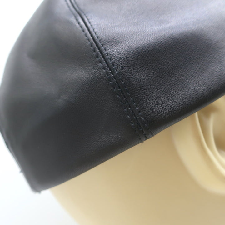 Givenchy Leather Brimless Snap-Back Baseball Cap Black One Size Unisex