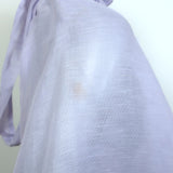 Zimmermann Luminous Open-Back Mini Dress Lilac Linen-Silk Size 3