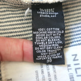 Nili Lotan Quentin Striped High-Rise Wide Leg Jeans Black/White Size 30