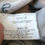 Etro Cowl Neck Short Sleeve Sweater Top Gray/Multicolor Printed Knit Size 38