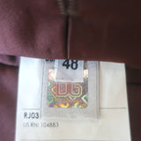 D&G Dolce & Gabbana Military Jacket Velvet-Trimmed Black Wool Size 48