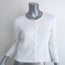 Prada Cardigan White Smocked Knit Size 38