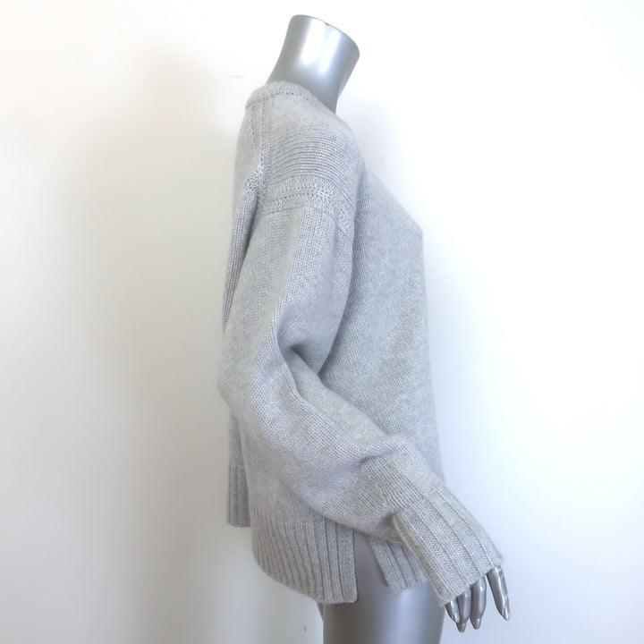 Guest in Residence Cozy Crew Cashmere Sweater Heather Gray Size Small