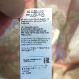 Dolce & Gabbana Colorblock Metallic Floral Jacquard Pleated Skirt Size 42 NEW