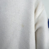 Alice + Olivia Brigid Embroidered Cropped Cardigan Cream Wool-Blend Size Medium