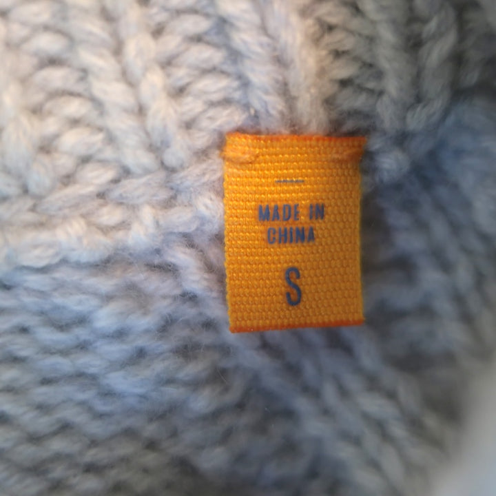 Guest in Residence Cozy Crew Cashmere Sweater Heather Gray Size Small