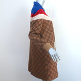 Gucci GG Supreme Technical Jersey Mini Dress Brown Size Medium