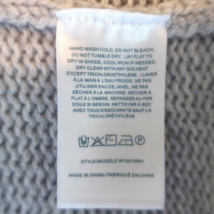 Guest in Residence Cozy Crew Cashmere Sweater Heather Gray Size Small