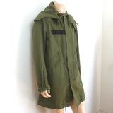 Givenchy Wing Print Parka Military Green Cotton Size 50 Hooded Jacket