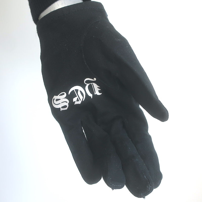 Majesty Black Ouija Gloves Black Cotton Size 8.5