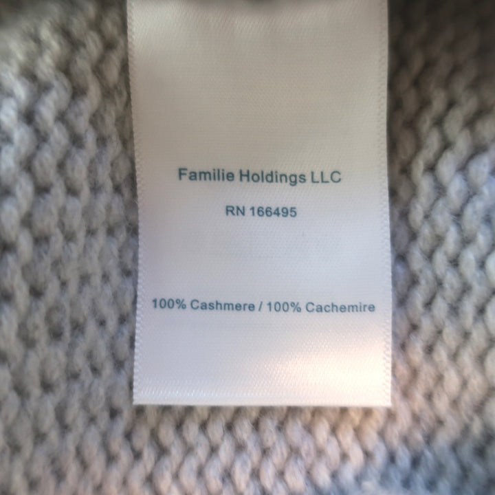 Guest in Residence Cozy Crew Cashmere Sweater Heather Gray Size Small