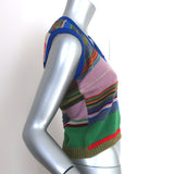 Marni Sweater Vest Multicolor Wool-Blend Patchwork Knit Size 38