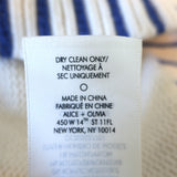 Alice + Olivia Brigid Embroidered Cropped Cardigan Cream Wool-Blend Size Medium