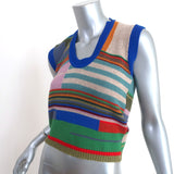 Marni Sweater Vest Multicolor Wool-Blend Patchwork Knit Size 38