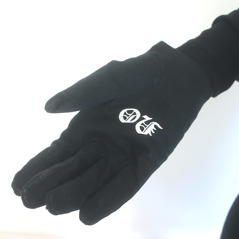 Majesty Black Ouija Gloves Black Cotton Size 8.5