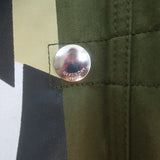 Givenchy Wing Print Parka Military Green Cotton Size 50 Hooded Jacket