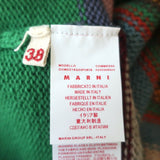 Marni Sweater Vest Multicolor Wool-Blend Patchwork Knit Size 38