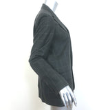 Polo Ralph Lauren Windowpane Check Blazer Gray Wool Size 10 Two-Button Jacket