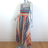 La Ligne Striped Button-Front Midi Dress Multicolor Size 14