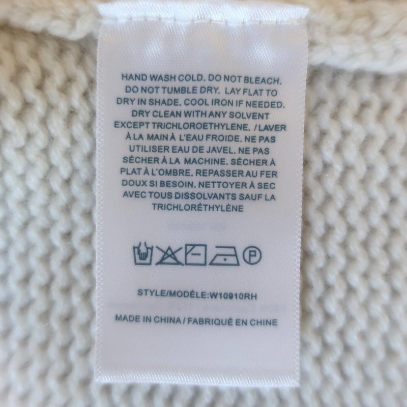 Guest in Residence Cozy Crew Cashmere Sweater Cream Size Extra Small