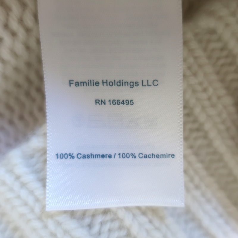 Guest in Residence Cozy Crew Cashmere Sweater Cream Size Extra Small