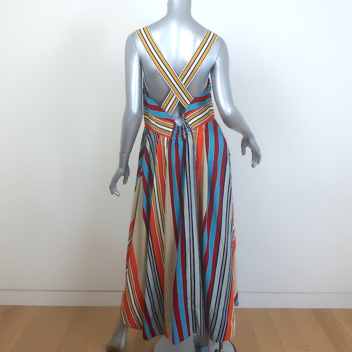 La Ligne Striped Button-Front Midi Dress Multicolor Size 14