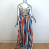 La Ligne Striped Button-Front Midi Dress Multicolor Size 14