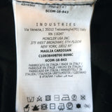 Moncler Maglia Cardigan Mesh-Trimmed Hoodie Sweatshirt Black Size Small