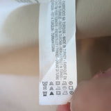 Zara Paper Bag Waist Midi Skirt Beige Cotton Size Extra Small NEW