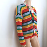 Marni x No Vacancy Inn Striped Crochet Cardigan Multicolor Size 48 NEW