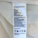 Zimmermann High Tide Floral Ikat Belted Maxi Skirt Aqua Organza Size 2 NEW